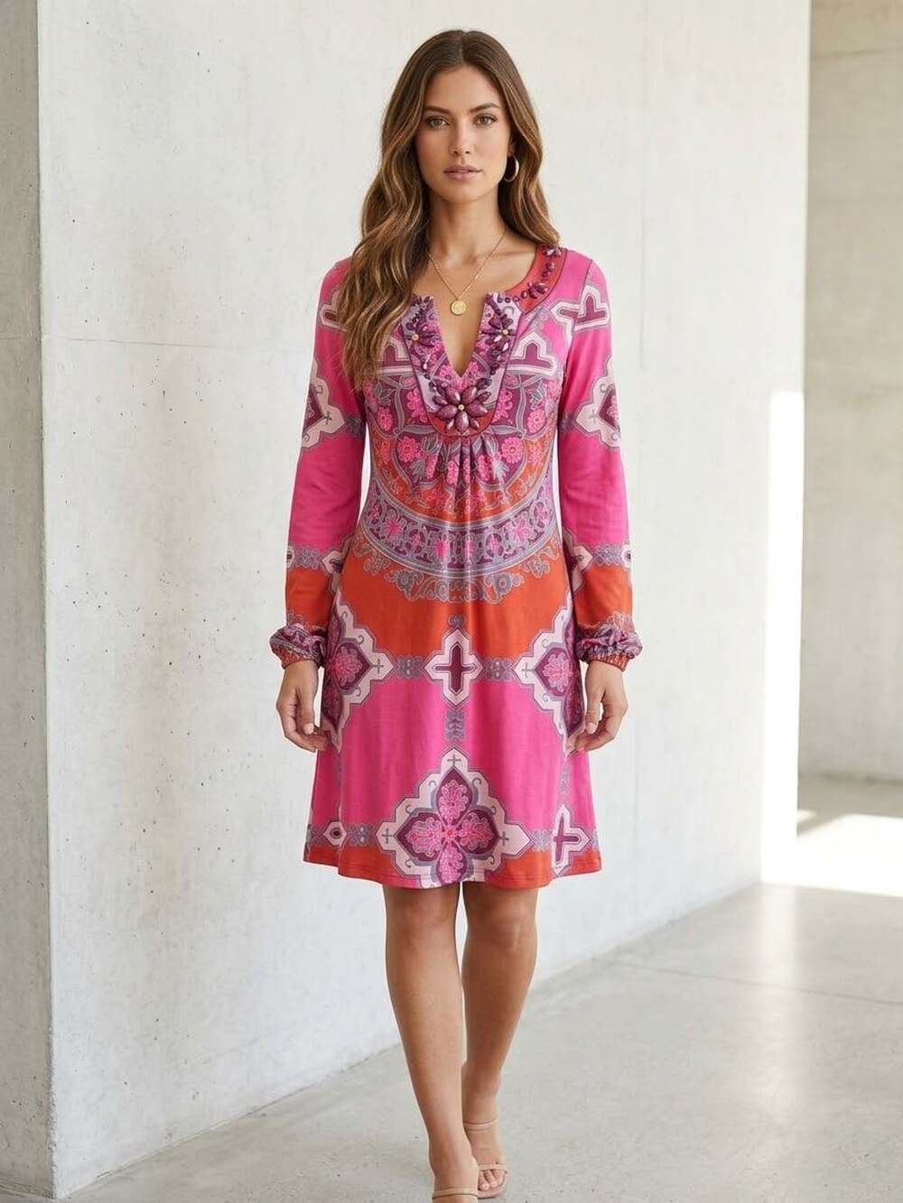 Hale Bob Holiday Jersey Dress